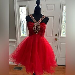 Sherri Hill Red Formal Dress